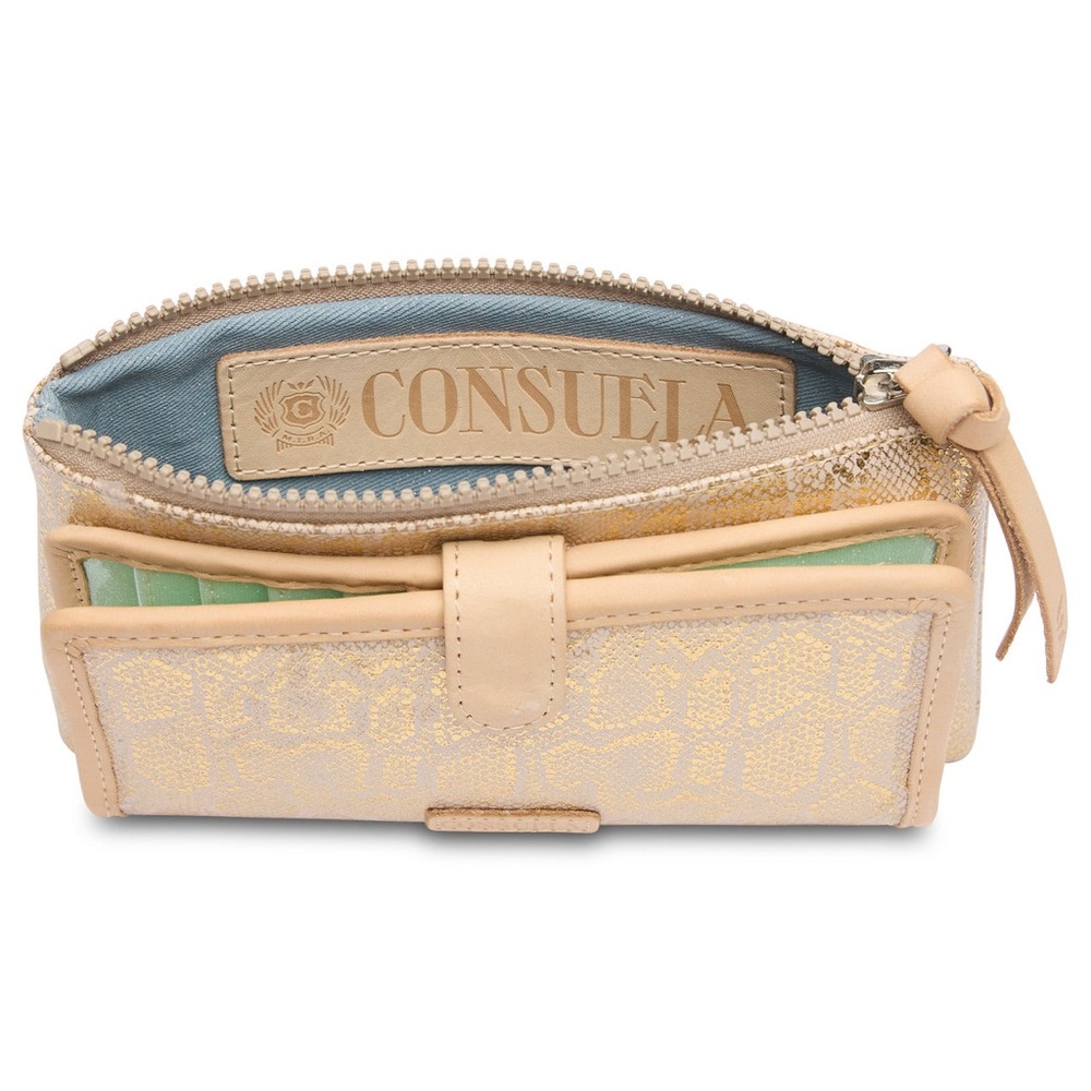 Mint and Tan Wallet with Motivational Message - Picture 3 of 4